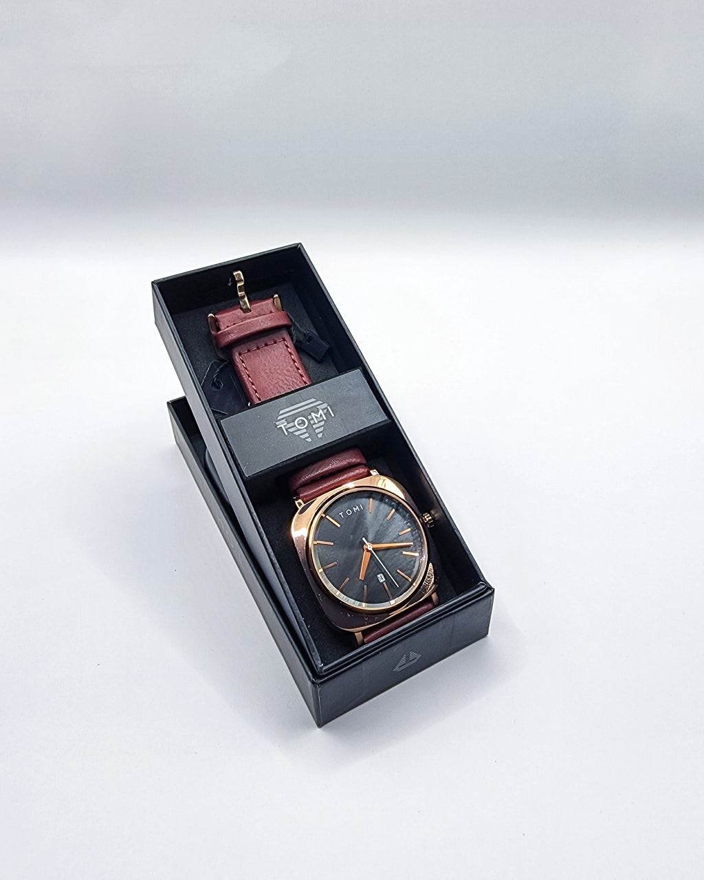 TOMI Square Rose Gold Quartz Watch