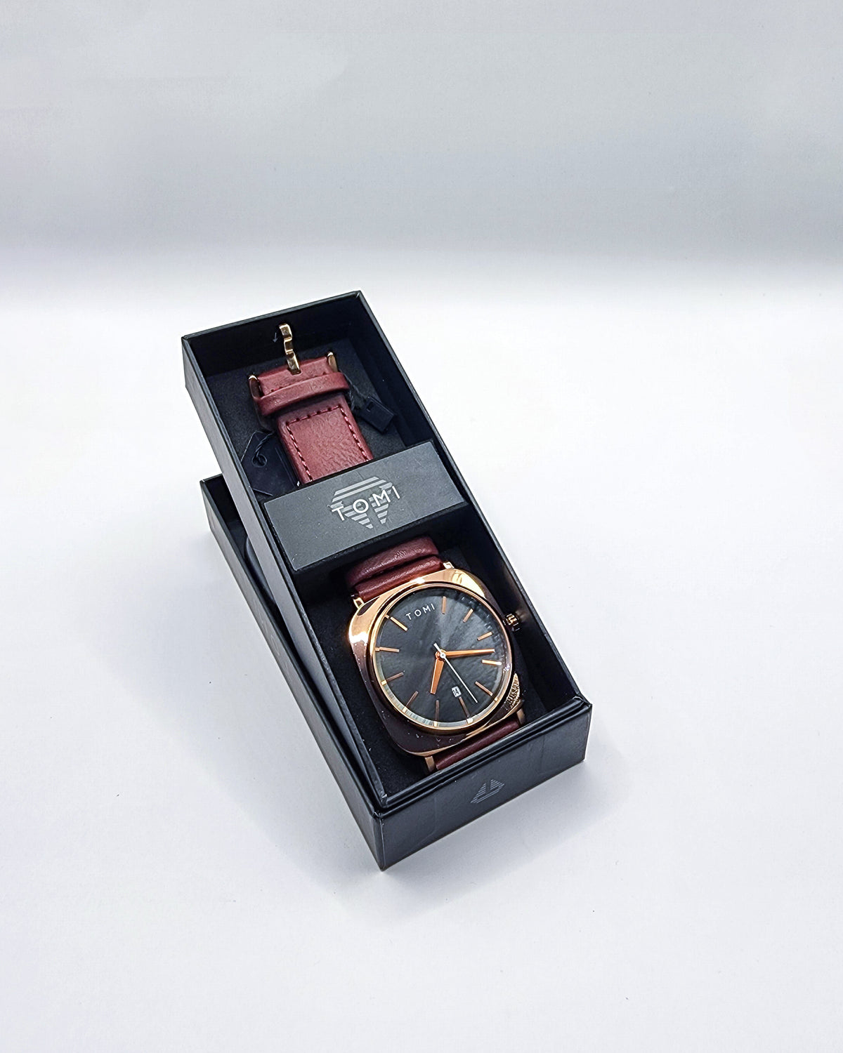 TOMI Square Rose Gold Quartz Watch