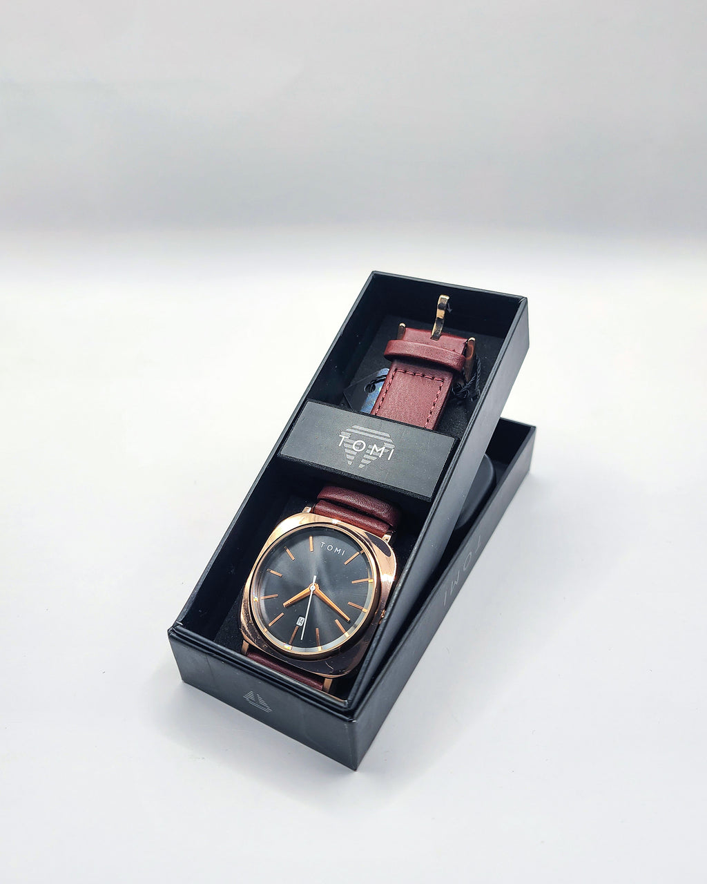 TOMI Square Rose Gold Quartz Watch
